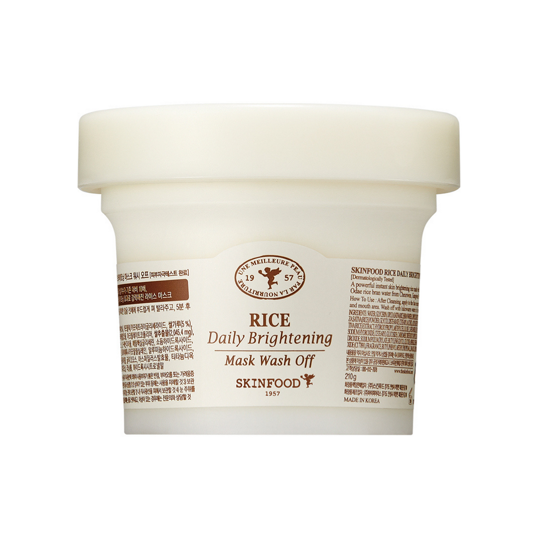 Rice Daily Brightening Mask Wash Off 210g, SKINFOOD SKINFOOD Wash Off Mask