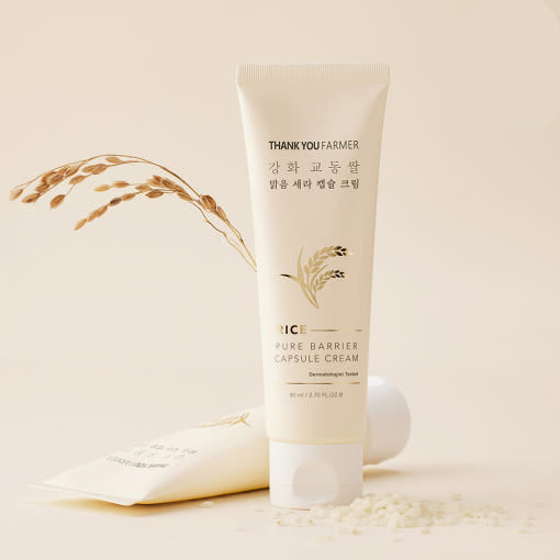 Rice Pure Barrier Capsule Cream 80ml, THANK YOU FARMER THANK YOU FARMER Face Cream