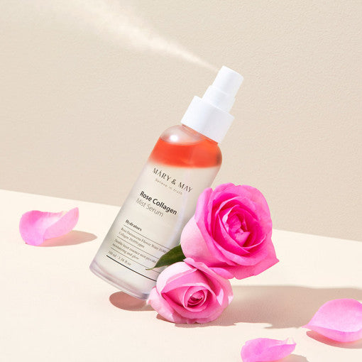 Rose Collagen Mist Serum 100ml, MARY & MAY MARY & MAY Anti-Aging Serum