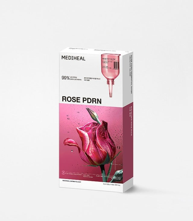 Rose PDRN Essential Mask Healthy Glow 24ml X 10ea, MEDIHEAL MEDIHEAL Treatment Mask