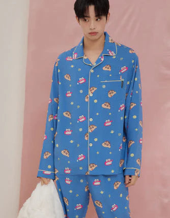 [SPAO × Crayon Shinchan] Cozy Long Sleeve Pajama Set SPAO Pajama Set