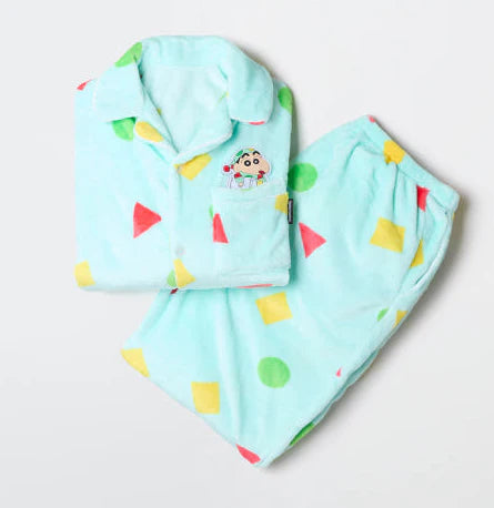 [SPAO × Crayon Shinchan] Warm Fleece Pajama Set SPAO Pajama Set