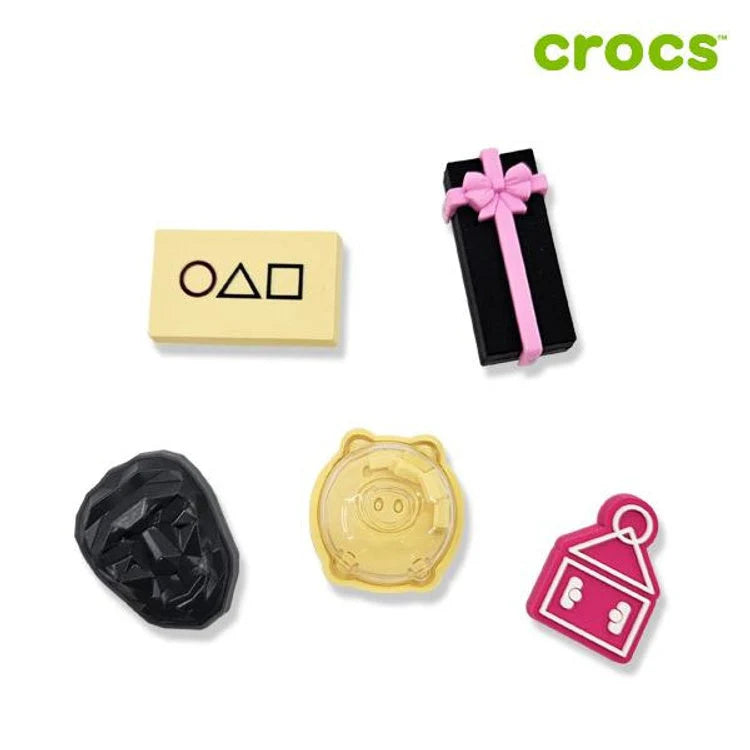 [SQUID GAME EDITION] CROCS JIBBITZ CHARMS ORIGINAL SET (5EA) CROCS Shoes Icons
