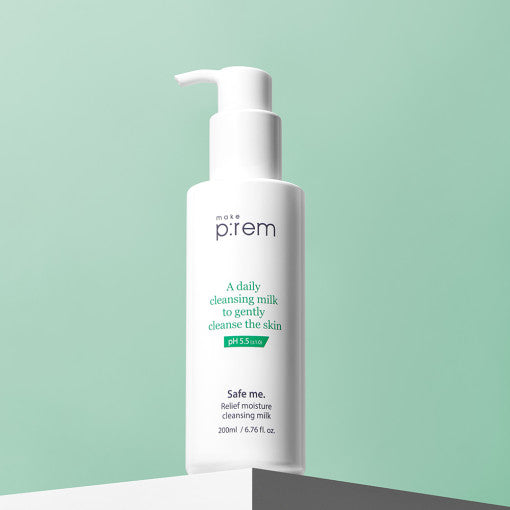 Safe Me. Relief Moisture Cleansing Milk 200ml, make p:rem make p:rem Cleansing Milk & Gel