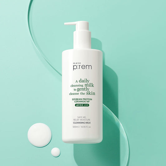 Safe Me. Relief Moisture Cleansing Milk 500ml, make p:rem make p:rem Cleansing Milk & Gel