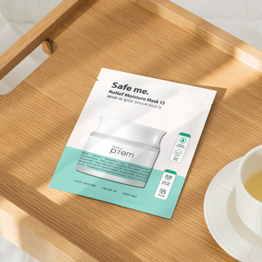 Safe Me. Relief Moisture Mask 15 25ml x 10ea, make p:rem make p:rem Sheet Mask