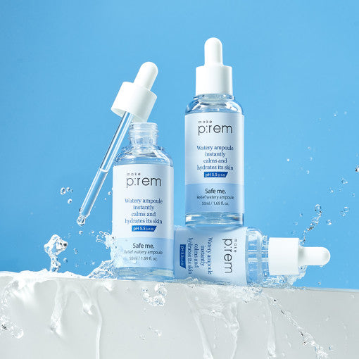 Safe Me. Relief Watery Ampoule 50ml, make p:rem make p:rem Ampoule