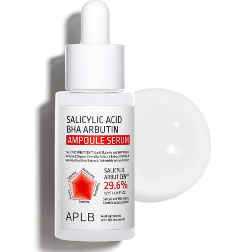 Salicylic Acid BHA Arbutin Ampoule Serum 40ml, APLB APLB Acne-Fighting Serum