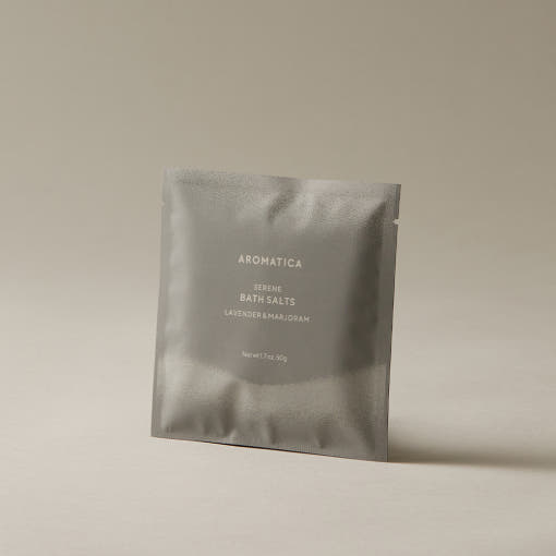 Serene Bath Salts Lavender & Marjoram 50g, AROMATICA AROMATICA Bath Salt