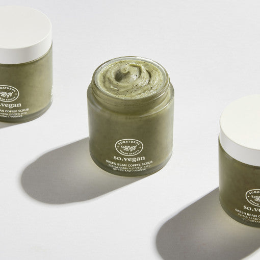 So Vegan Green Bean Coffee Scrub 105ml, so natural so natural Scrub