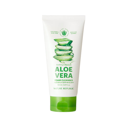 Soothing & Moisture Aloe Vera Foam Cleanser 150m, NATURE REPUBLIC NATURE REPUBLIC Cleansing Foam