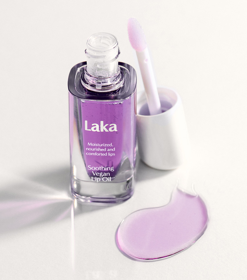  Soothing Vegan Lip Oil #Calming Purple, Laka