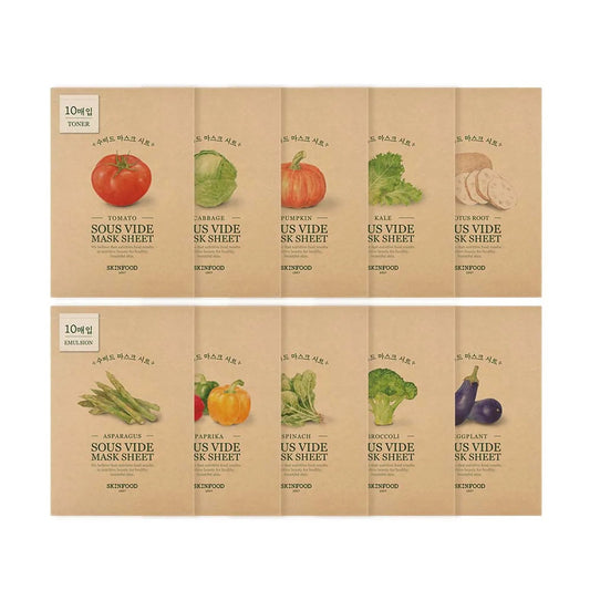 Sous Vide Mask Sheet 18ml x 10ea, SKINFOOD SKINFOOD Sheet Mask