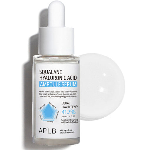 Squalane Hyaluronic Acid Ampoule Serum 40ml, APLB APLB Hydrating Serums