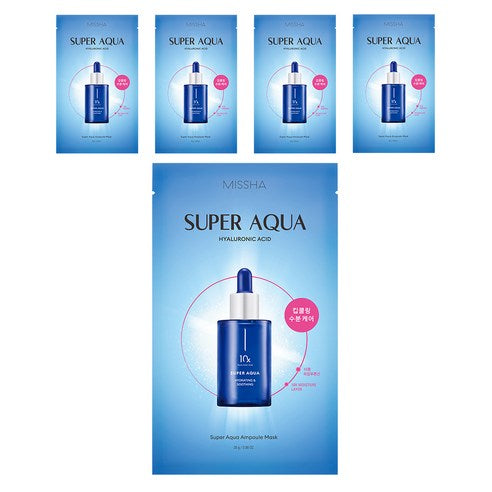 Super Aqua Ampoule Mask 28g X 5ea, MISSHA MISSHA Treatment Mask