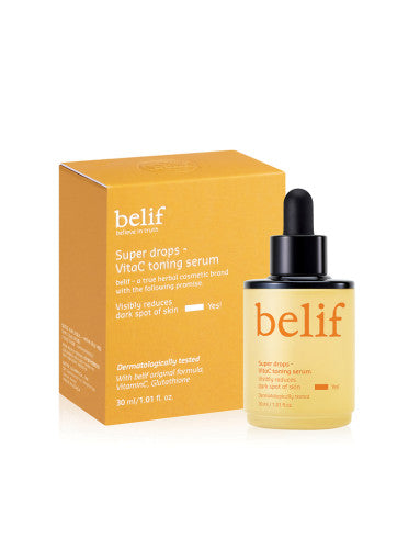 Super Drops VitaC Toning Serum 30ml, belif belif Brightening Serum