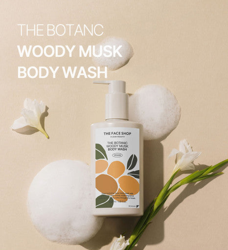 THE BOTANIC WOODY MUSK BODY WASH 350ml, THE FACE SHOP THE FACE SHOP Body Wash