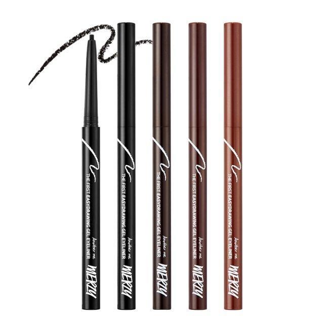 THE FIRST EASY DRAWING EYELINER 0.14g (4 Colors), MERZY MERZY Eyeliner