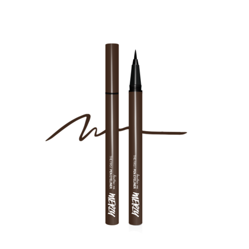 THE FIRST PEN EYELINER 0.5g (3 Colos), MERZY MERZY Eyeliner