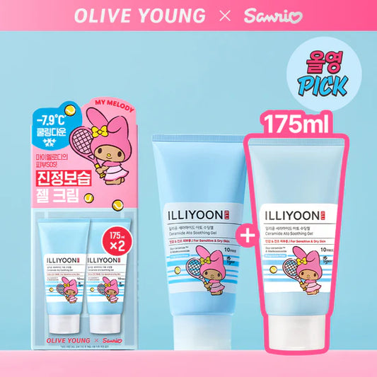 [Tanning My Melody] ILLIYOON Ceramide Ato Soothing Gel 175ml 1+1 ILLIYOON Soothing Gel