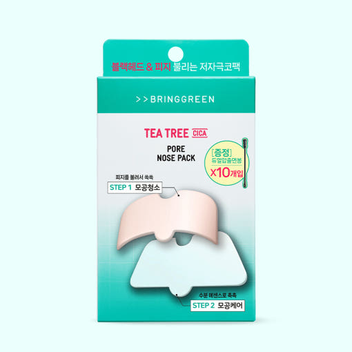 Tea Tree Cica Pore Nose Pack 5pcs, BRINGGREEN BRINGGREEN Nose patch