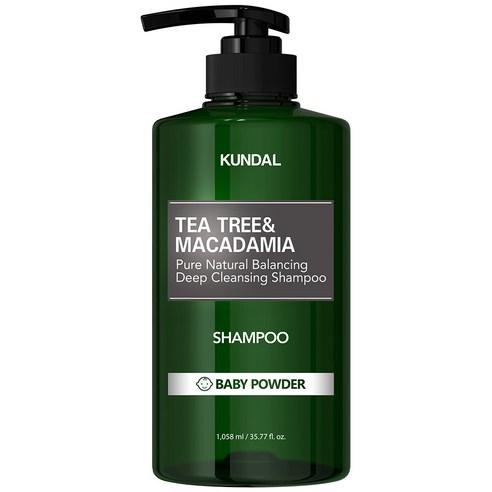Tea Tree & Macadamia Deep Cleansing Shampoo Baby Powder 1058ml, KUNDAL KUNDAL Shampoo