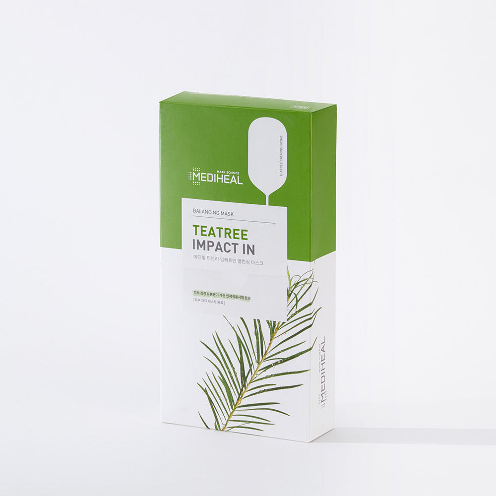 Teatree Impact In Balancing Mask 24ml X 10ea, MEDIHEAL MEDIHEAL Sheet Mask