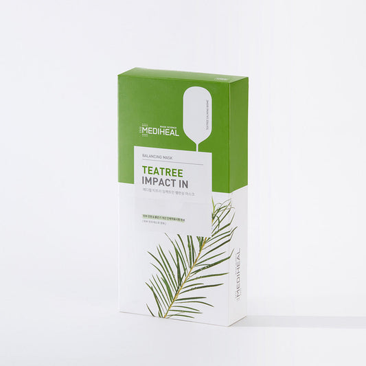 Teatree Impact In Balancing Mask 24ml X 10ea, MEDIHEAL MEDIHEAL Sheet Mask