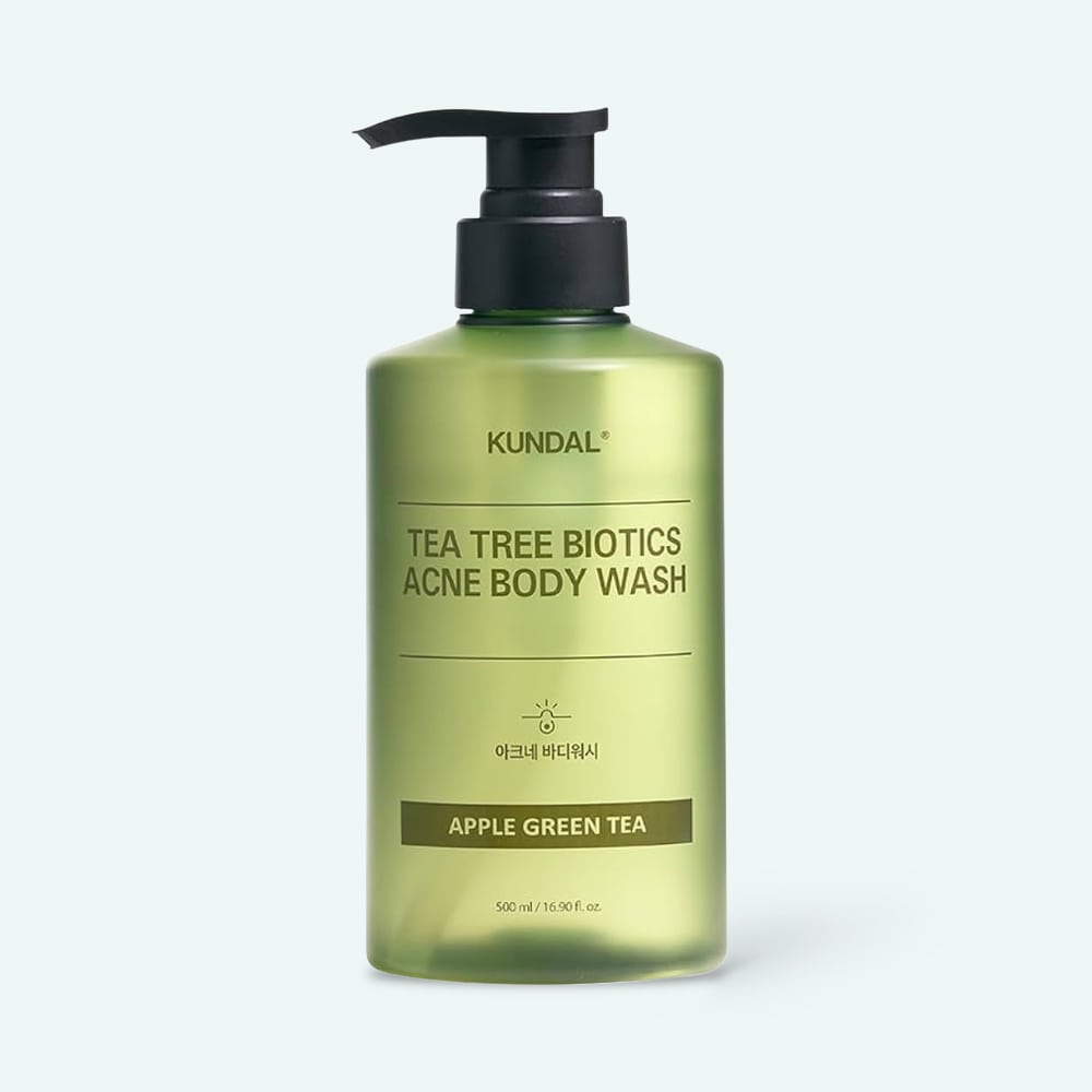 Tee Tree Bioticts Acne Body Wash 500ml #Apple Green Tea, KUNDAL-1