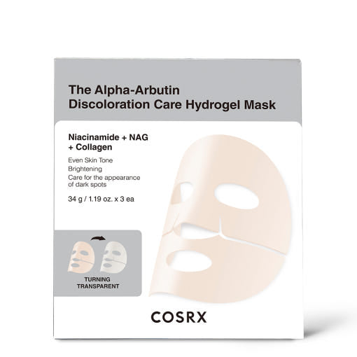 The Alpha-Arbutin Discoloration Care Hydrogel Mask 34g X 3ea, COSRX COSRX Facial Mask