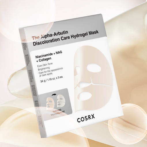 The Alpha-Arbutin Discoloration Care Hydrogel Mask 34g X 3ea, COSRX COSRX Facial Mask