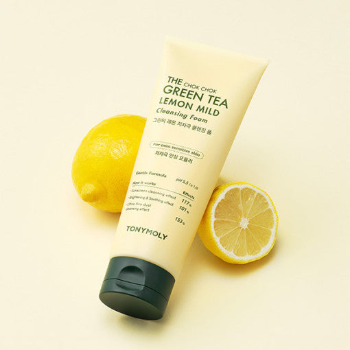 The Chok Chok Green Tea Lemon Mild Cleansing Foam 150ml, TONYMOLY TONYMOLY Cleansing Foam