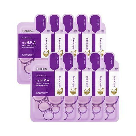 The H.P.A Ampoule Mask Sheet 10P, MEDIHEAL MEDIHEAL Treatment Mask