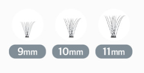 Toktok-Hara Air Eyelash 100pcs (3 Types), CORINGCO CORINGCO False Eyelashes