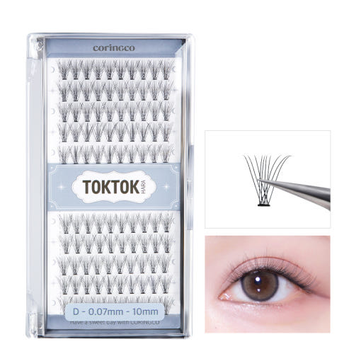 Toktok-Hara Air Eyelash 100pcs (3 Types), CORINGCO CORINGCO False Eyelashes