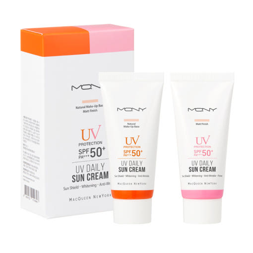 UV Daily Sun Cream Travel Kit SPF50+ PA+++ (Base 30ml+Matt 30ml), MACQUEEN New York MACQUEEN New York Sun Cream
