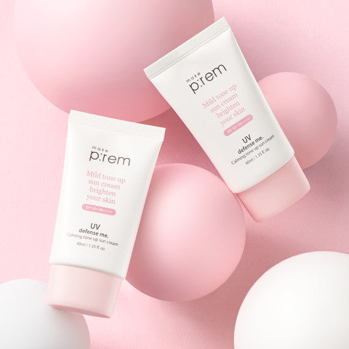 UV Defense Me. Calming Tone Up Sun Cream SPF 50+ PA++++ 50ml, make p:rem make p:rem Sun Cream