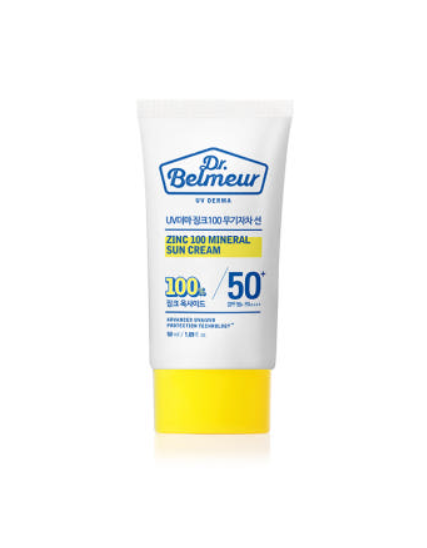UV Derma Zinc 100 Mineral Sun Cream SPF50+ PA++++ 50ml, Dr.Belmeur Dr.Belmeur Sun Cream