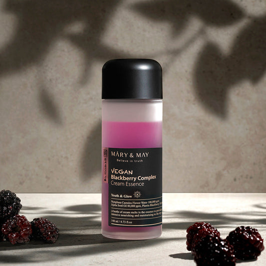 Vegan Blackberry Complex Cream Essence 140ml, MARY & MAY MARY & MAY Essence
