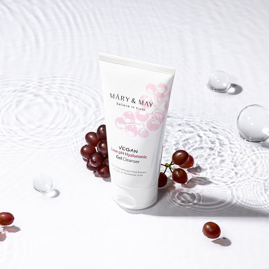 Vegan Low pH Hyaluronic Gel Cleanser 150ml, MARY & MAY MARY & MAY Cleansing Milk & Gel