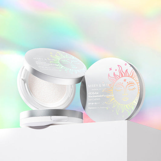 Vegan Niacinamide Panthenol Sun Cushion SPF50+ PA++++ 25g, MARY & MAY MARY & MAY Sun Cushion