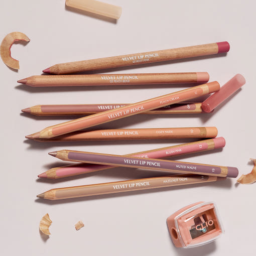 Velvet Lip Pencil 1.45g (+Sharpener) (8colors), CLIO CLIO Lip Pencil