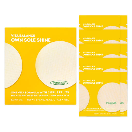 Vita Balance Own Sole Shine Toner Pad 2 Pads*10ea, EUNYUL EUNYUL Toner Pad