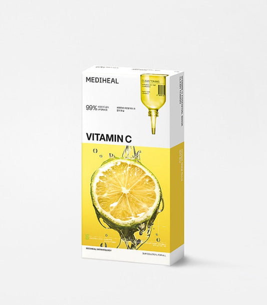 Vitamin C Essential Mask Clear Toning 24ml X 10ea, MEDIHEAL MEDIHEAL Treatment Mask