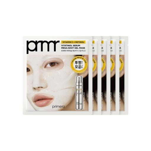 Vitatinol Serum Mega-Shot Gel Mask Sheet 34g X 5ea, primera primera Jelly Sheet Mask