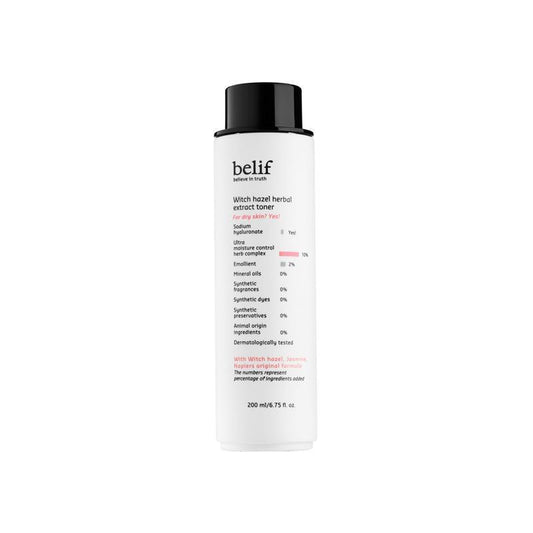  WITCH HAZEL HERBAL EXTRACT TONER 200ml, belif