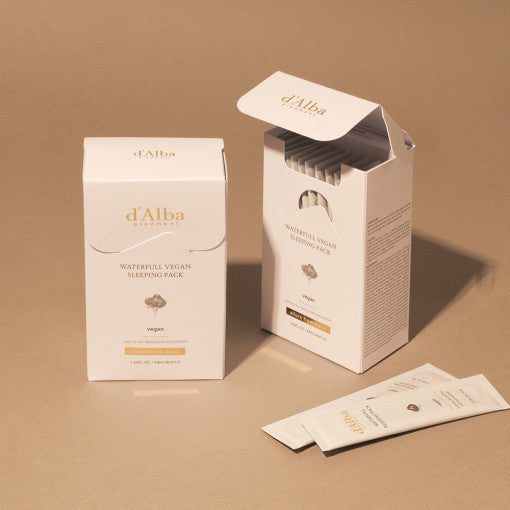 Waterfull Vegan Sleeping Pack 4ml X 24ea, d'Alba d'Alba Sleeping Mask