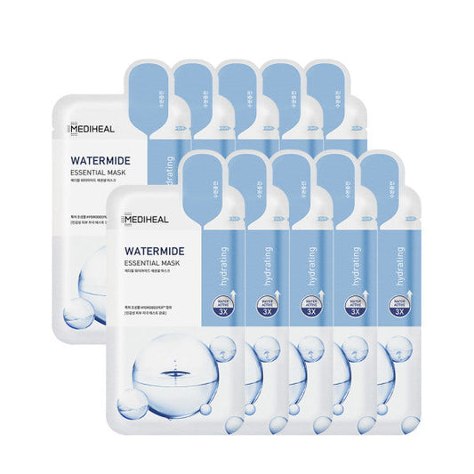 Watermide Essential Mask Sheet 10P, MEDIHEAL MEDIHEAL Treatment Mask