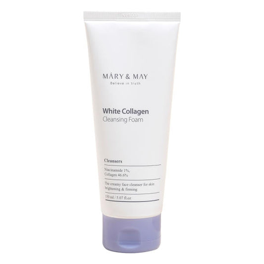 White Collagen Cleansing Foam 150ml, MARY & MAY MARY & MAY Cleansing Foam