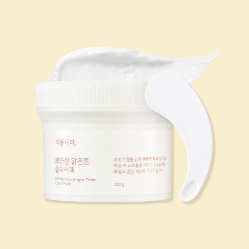 White Rice Bright Tone Clear Pack 100g, Shingmulnara Shingmulnara Treatment Mask